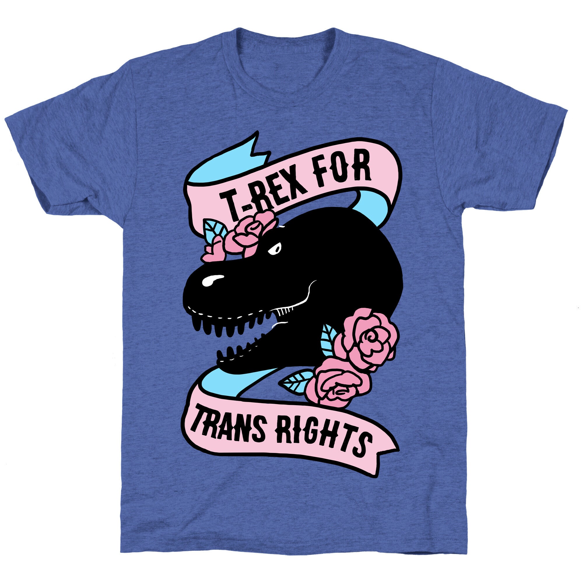 T-Rex For Trans Rights Unisex Triblend Tee